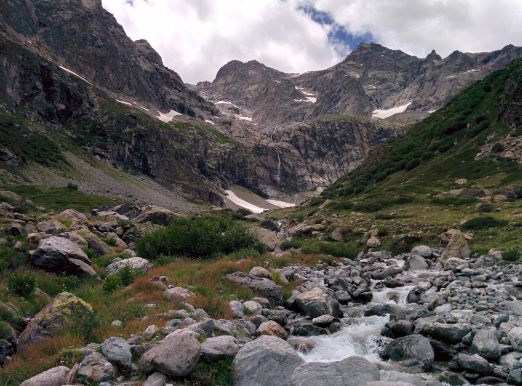 Le glacier de Chanteloube et la pointe de Verdonne 